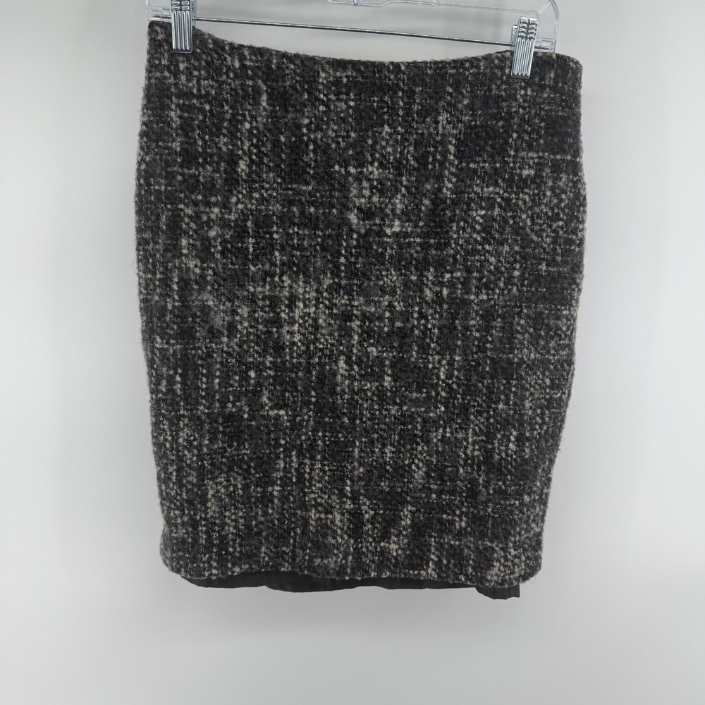 FOREVER 21‎ ESSENTIALS Women's Textured Pencil Skirt Black Cream Size M